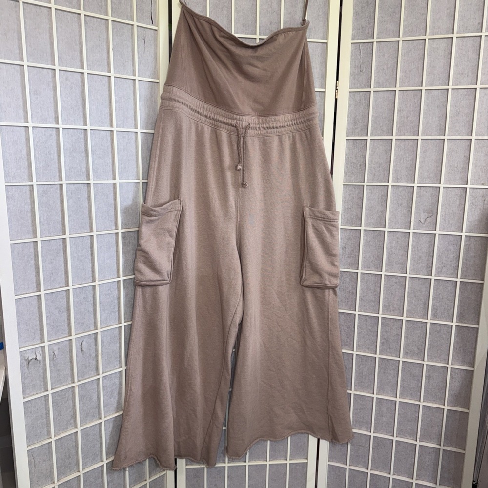 Free People FP Movement Sleeveless Wide Leg Grand Slam One Piece Jumpsuit Large